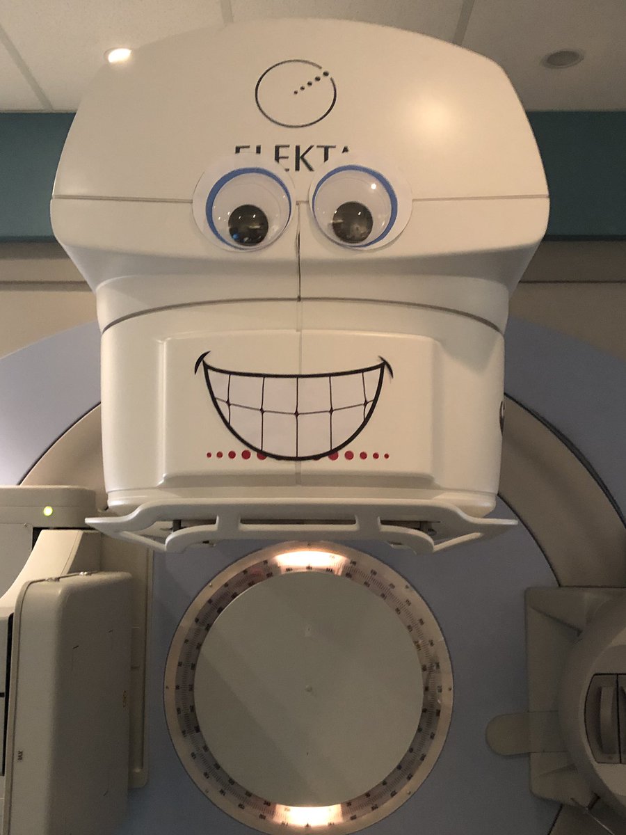 Curlz1702's tweet photo. The changing faces of #radiationtherapy #curingcancerwithradiation #seearadonc @TargetingCancer @Elekta_ANZ #googlyeyes https://t.co/e9ItI61rTw