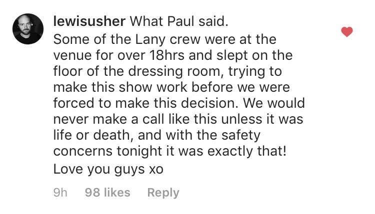 lanyaustraIia's tweet photo. there’s clearly been a lot of people misunderstanding the situation with the boys postponing the show! they work SO SO HARD, words aren’t enough to explain and yall can see it thru Lewis’s comment! Jakarta fans: please spread the word today and be nice to each other 💖💖💖 https://t.co/yyeGzPW97X