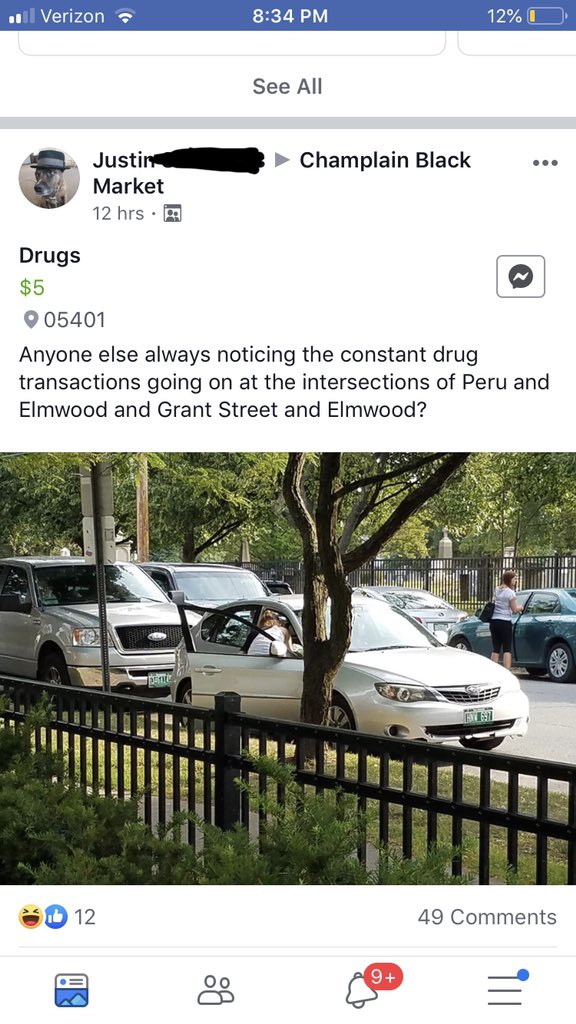 BarstoolUVM's tweet photo. Champlain black market is probably the last place you should go to complain about drug dealers https://t.co/hFEccY9GbZ