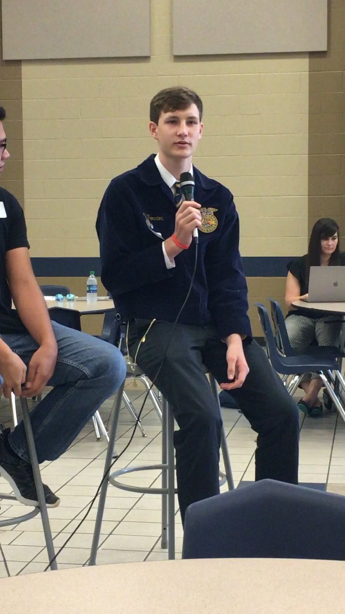 TheAnnThornton's tweet photo. Today Will was asked to be part of a student panel in front of the CTE teachers of @ClearCreekISD #proudmom #FFAlife https://t.co/5zz3pspgYW