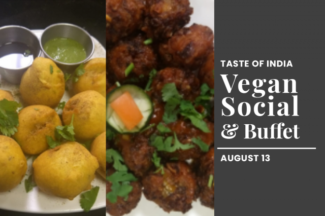IndiaTaste's tweet photo. Join us tomorrow for a delicious vegan buffet. This event is perfect for vegans, vegetarians, and anyone wanting to try a meat-less meal! https://t.co/gHBMWBoA9c