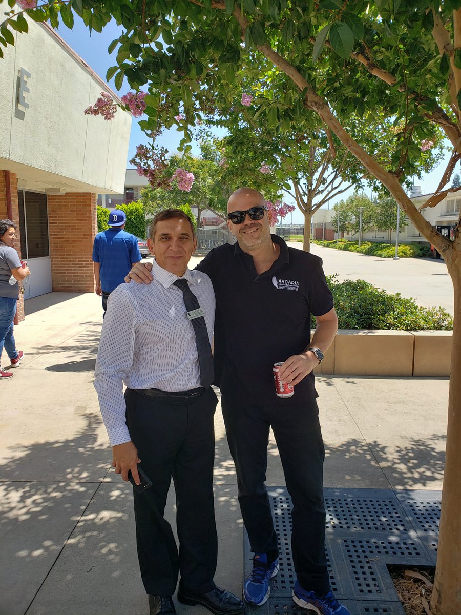 MsMimura's tweet photo. Our #backtoschool annual BBQ hosted by @ArcadiaUnified & the Lions Club every year! I get to eat 🥪🍱 with my bubs @pauldrumsfunk who works at the print shop with Tim! Can't believe we have sush🍣 #ausdfamily #Apachebound #BetterTogether Thank you 🦁 Club Arcadia! 🤗 Mr. Morales! https://t.co/Jgfjg441Yg