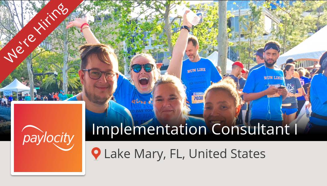 PaylocityMM's tweet photo. #Paylocity is looking for an #Implementation #Consultant I, apply now! (#LakeMary) #job https://t.co/ONIRdWiI8R https://t.co/qvHyjagk2T