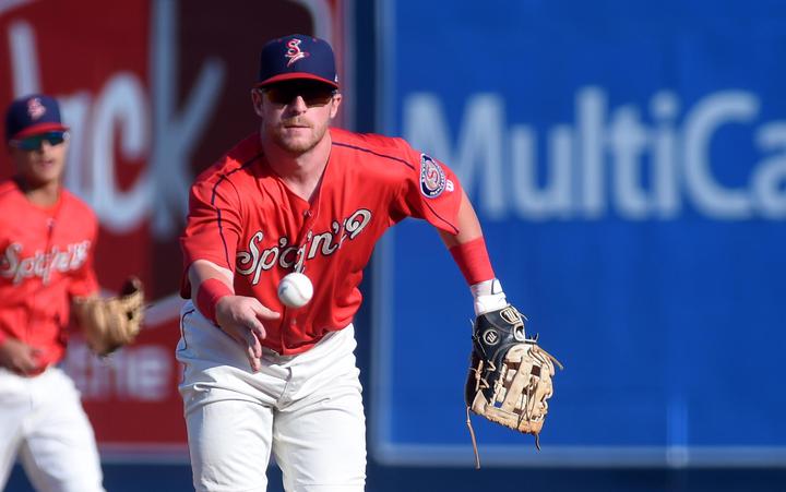 DNicholsSR's tweet photo. Pregame reading: @spokaneindians' Blaine Crim takes long road to pro baseball: 
https://t.co/IQi9bOjZNG https://t.co/axTAJpyeEA