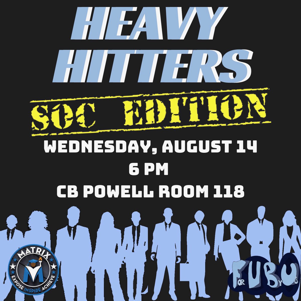 MatrixHowardU's tweet photo. 🚨CALLING ALL SOC STUDENTS🚨
Join us tomorrow as we host panelists who will share advice on how to make the most of your SOC experience.❤️💙 #BisonWeek #HU23 #HowardUniversity #CHSOC
⬇️ PANELISTS LISTED BELOW ⬇️ https://t.co/vQv663kIp9