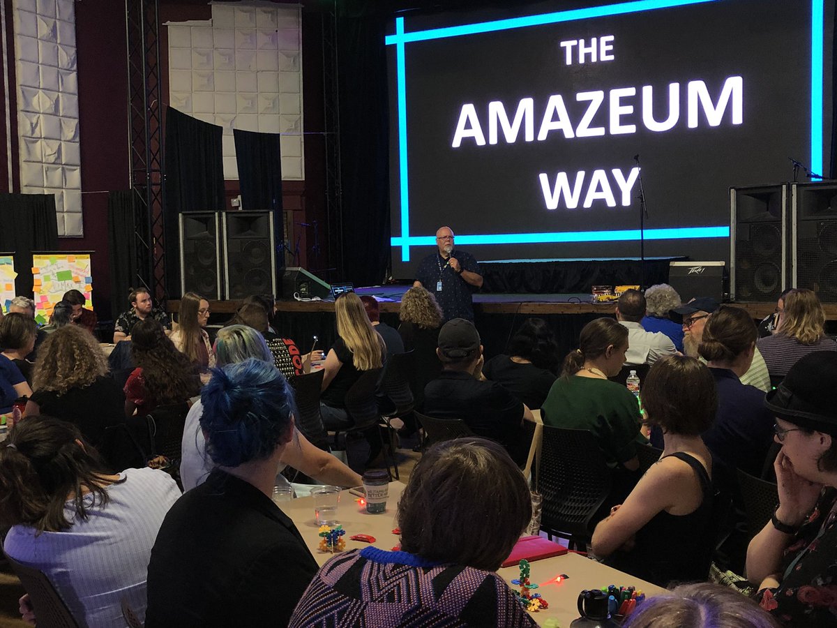 scimachine's tweet photo. Great day today in our annual Amazeum State of the Zing meeting. Thanks @meteorguitar for hosting the @Amazeum team - we felt like true rock stars! So thankful for this band of merry Amazeumers who are dedicated to learning, fun, and this awesome community #zingitup https://t.co/1NPHOuAdPL
