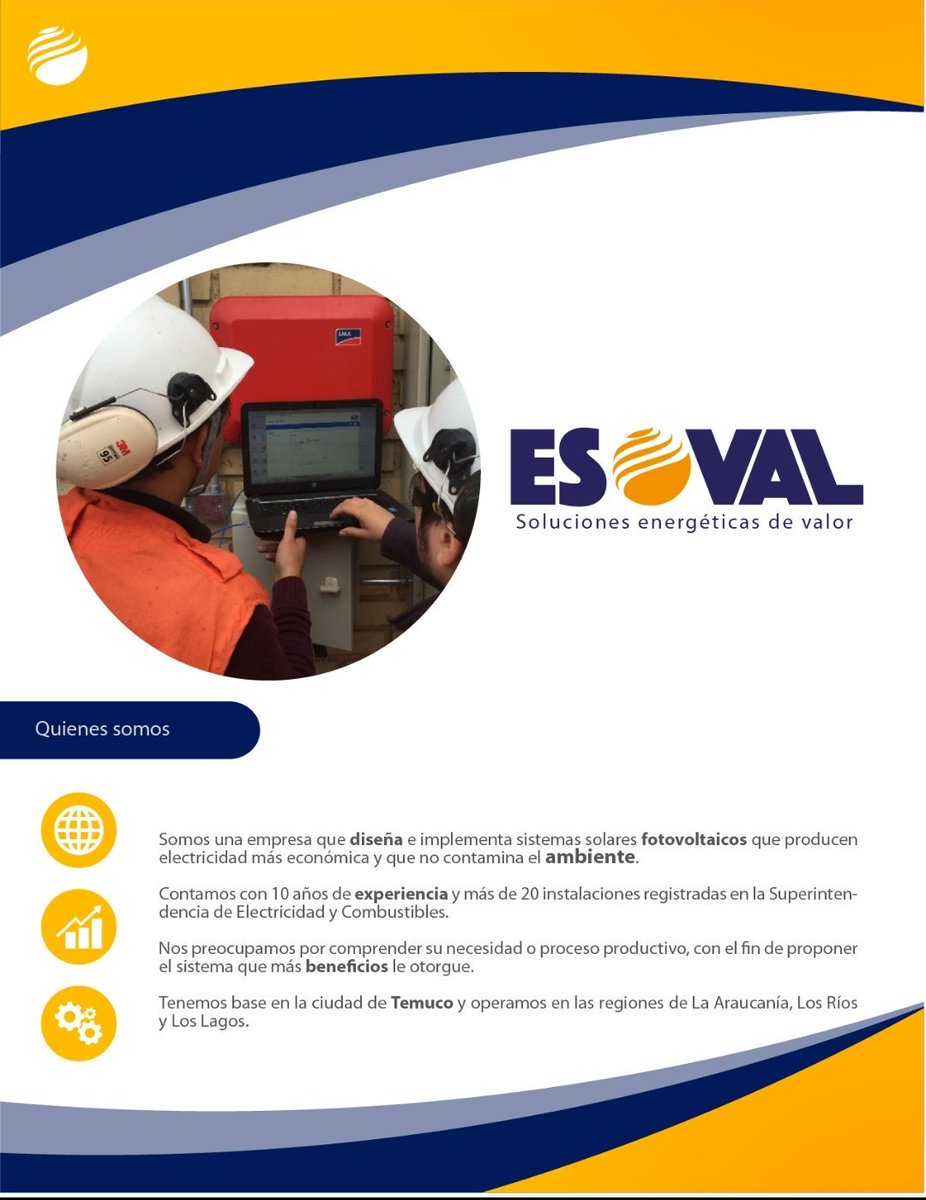 ESOVAL_'s tweet photo. Exelente noticia. Sigue en avance la revolución energética. Súmate al cambio y consulta tu sistema fotovoltaico a medida con nuestros especialistas a ventas@esoval.cl https://t.co/8sPu1ZR9o6