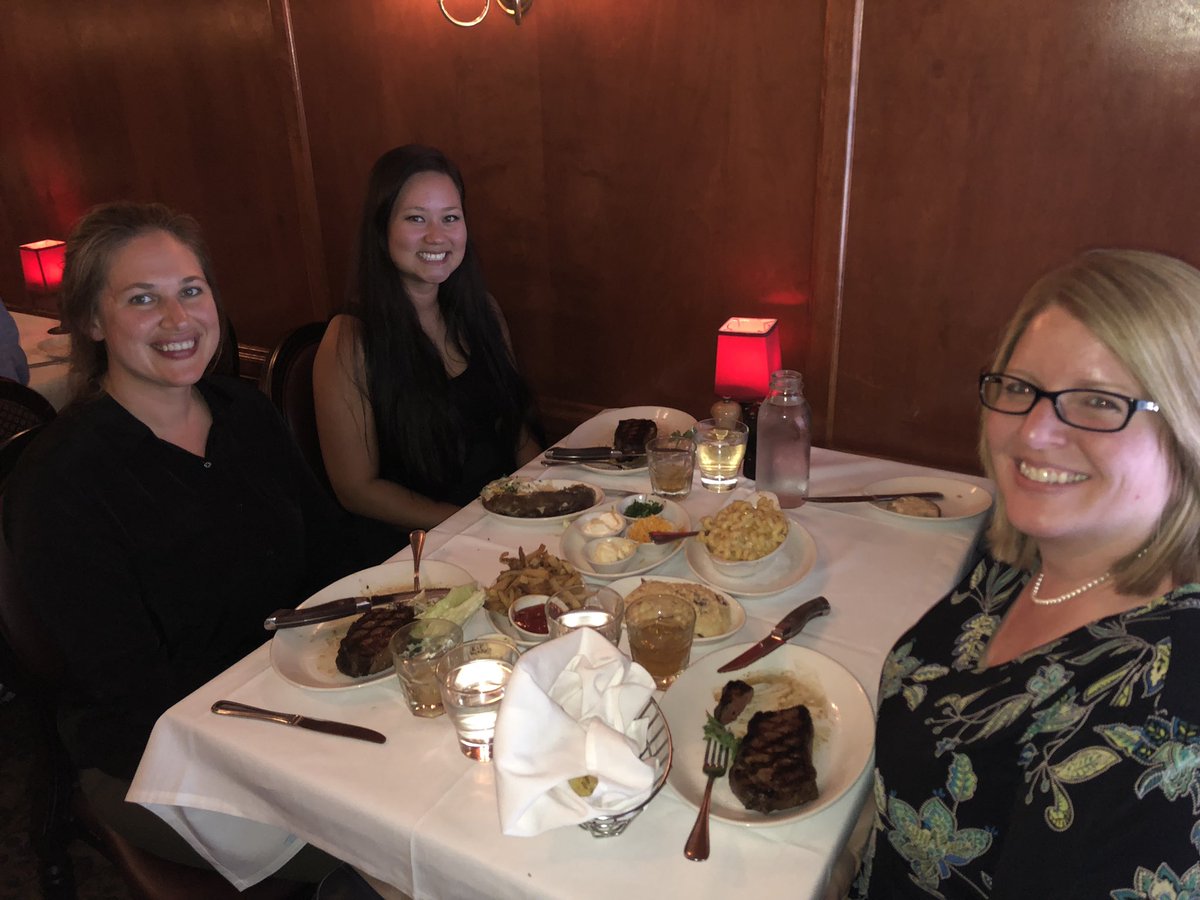 Great dinner <a href="/stelmo/">St. Elmo Steak House</a> after a full day <a href="/hrindianashrm/">HR Indiana SHRM</a> Conference!! ❤️