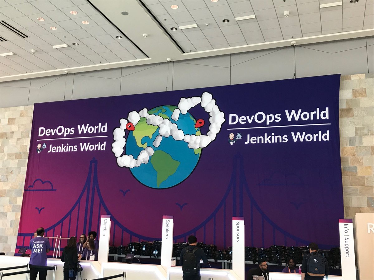 Go2Group's tweet photo. The doors at #DevOpsWorld I #JenkinsWorld are open! Have you been to the Go2Group stand yet? If you’re here, come and visit us at Booth 1131 to talk about DevOps, CI/CD, cloud, and more. @devopsworldconf #Go2Group #DevOpsAndBeyond https://t.co/MCmgY3NjEA