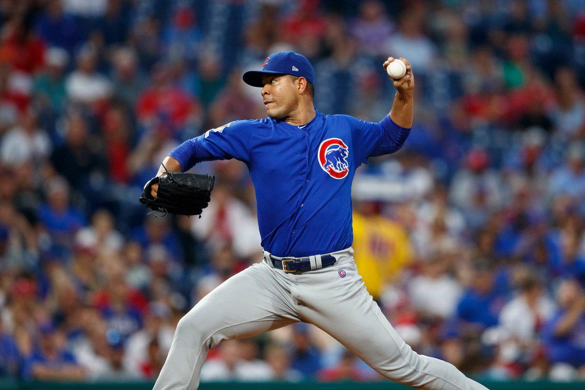 Cubs's tweet photo. @jose_quintana24 Q sets a new career high with 14 strikeouts!🔥 https://t.co/Rp6JkhHGAx