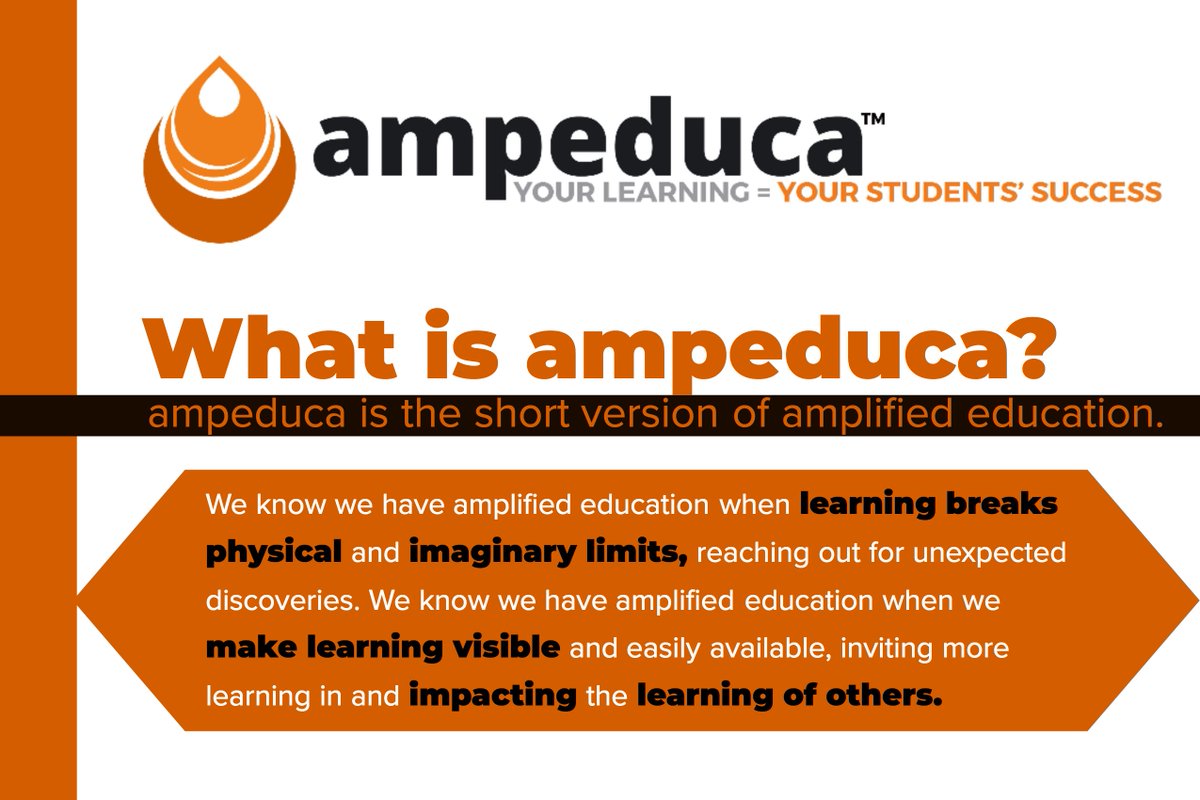 ampeduca's tweet photo. What is #ampeduca ? ampeduca is the short version of amplified education. We know we have amplified education when learning breaks physical and  imaginary limits, reaching out for unexpected discoveries.  https://t.co/Db9Dl0mVOo https://t.co/EAnJ9iulop