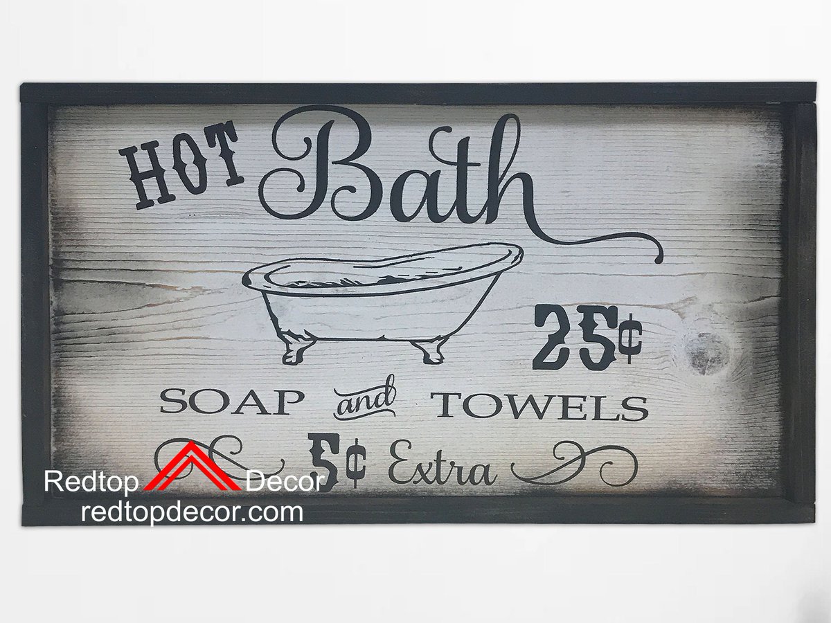 DecorRedtop's tweet photo. Excited to share the latest addition to my #etsy shop: Hot Bath Sign Bathroom wall décor 25 cents select your frame https://t.co/xFepMpcRfU #housewares #homedecor #brown #christmas #bacheloretteparty #bathroom #bathroomsign #hotbath #bathsign https://t.co/K9Ll3yBW3k