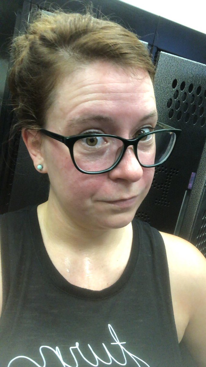 e_reed's tweet photo. Sweaty gym selfie because I forgot to @ACPSO and I’m feeling pretty good that going to the gym out of boredom/to watch TV ended up being more productive than intended #acpso https://t.co/5LgBHcHF6F