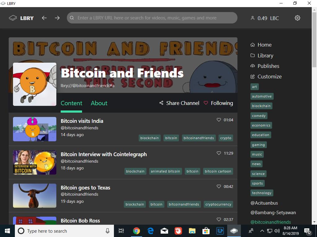 kristianto18's tweet photo. LBRY app never stop to entertain people around the world!
Like bitcoinandfriend channel from LBRY Kingdom
#LeavingYouTube #LBRY #LBRYFan #ilovelbry
@LBRYio @btcandfriends https://t.co/gN2E81XUvk