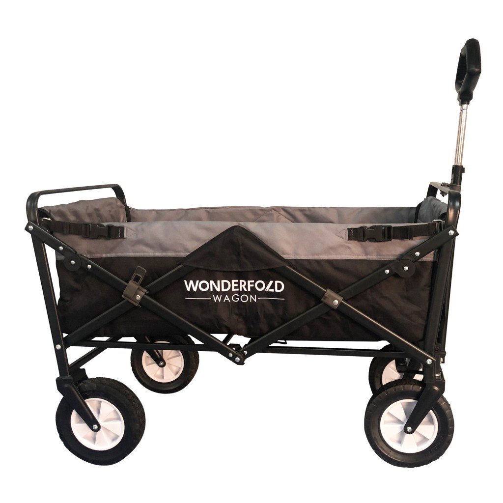 Utility Folding Collapsible Wagon with Removable Fabric (Black) wonderfoldwagon.com/index.php/prod…