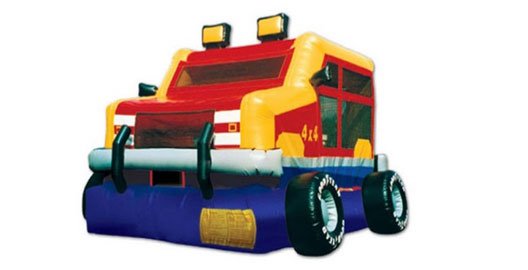 Kids like Monster Trucks? Rent a Monster Truck bouncy castle! ilove2bounce.com