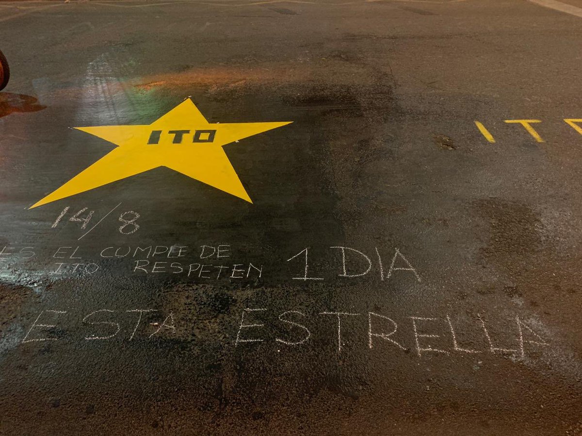 No tapes nuestra Estrella 🌟 de hoy . Mañana  14/8 Ito estaría soplando su  torta con 35 velitas.  Respeta al menos eso 1 día , es solo una 🌟 no la cubras de  brea .  <a href="/MonicaFein/">Mónica Fein</a> <a href="/m_borgatello/">Marina Borgatello</a> <a href="/GusLeone/">Gustavo Leone</a> <a href="/MAlvaradoMR/">Monica Alvarado 💚💜</a> <a href="/pablojavkin/">Pablo Javkin</a> <a href="/MuniRosario/">Municipalidad de Rosario</a> #justiciaporito