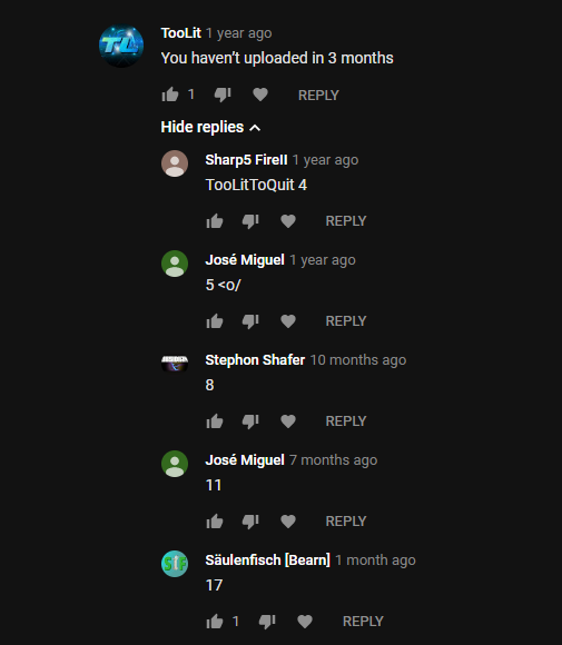 ThisGrizzly's tweet photo. i just looked at the comments on the last video i uploaded and this made me laugh https://t.co/ww9cYcskl3