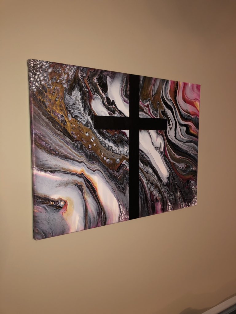 RonStacey_'s tweet photo. Home warming painting for one of my cousins, loved the painting so much I wanted to keep it in my house •
•
•
#abstractart #abstractpainting #fluidpainting #gaartist #gaart #ronstaceyart https://t.co/YVBFf4oB1j