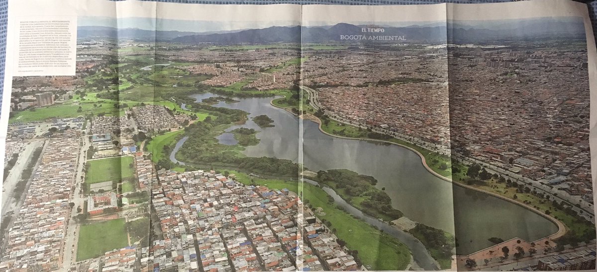 IdeasEnPorros's tweet photo. Cómo @ELTIEMPO publica esta fotografía es dos paginas alardeando el rojizo bogotano, con el título de “Bogotá Ambiental”. https://t.co/GkBg6ABm9s