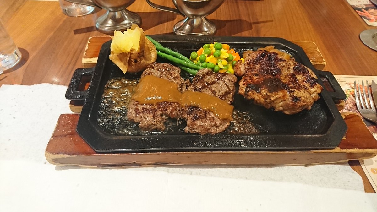 ハングリータイガーのハンバーグ、昔から変わらない安定の美味しさですね。