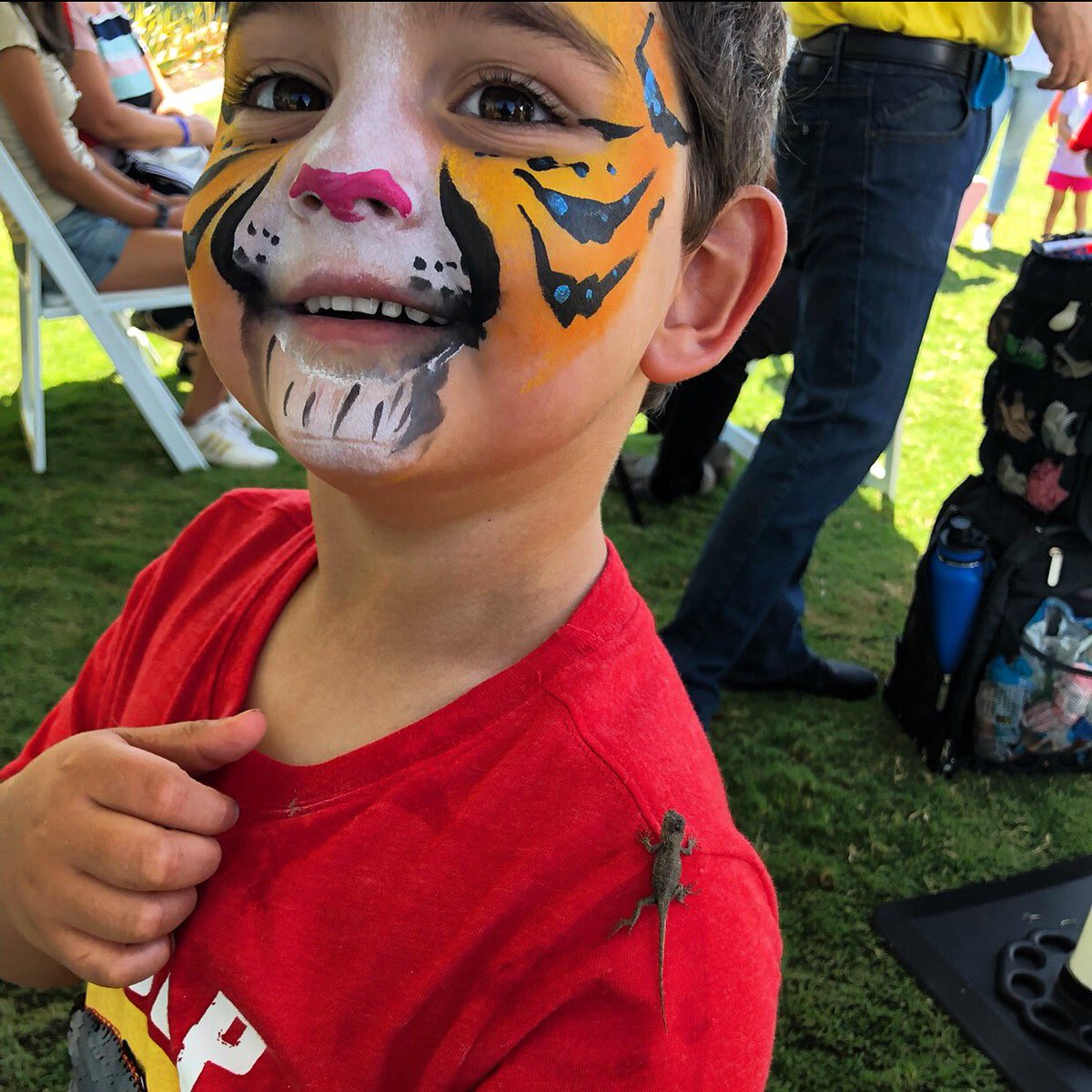 pretend_inc's tweet image. pretendinc.com #SanDiego #sandiegofacepainter #sandiegomoms #sandiegokids #tigers #lizards #jungle #lionking