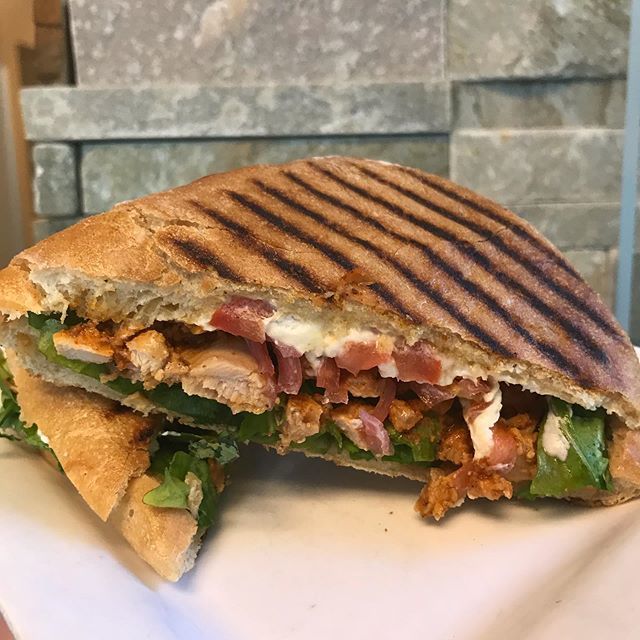 We’re bringing a bit of spice to Port Moody. Our new Spicy Pollo Capra Panini features our roasted chicken, goat cheese, arugula, tomatoes &amp; pickled onions with the delicious spice courtesy of <a href="/gabiandjules/">Gabi & Jules</a> Peach Pepper Jam. ift.tt/33vHNAl