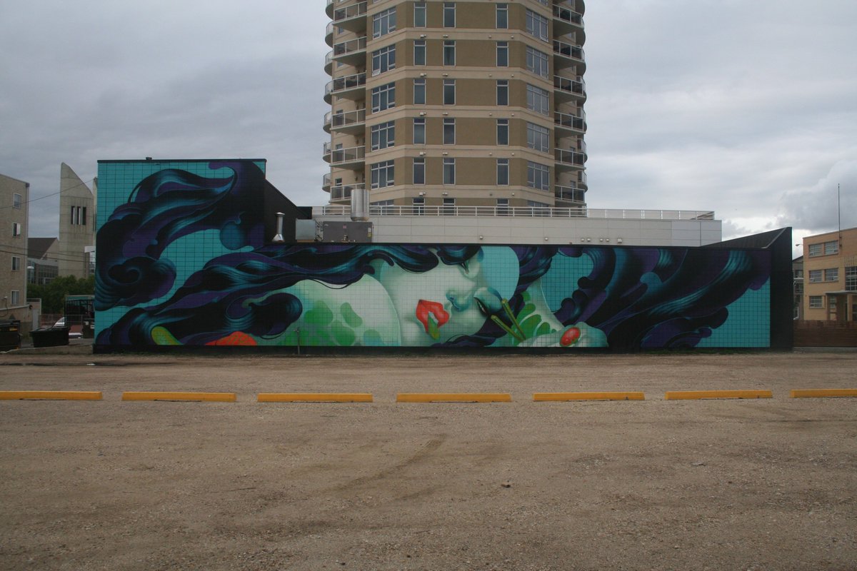 MinusIndustries's tweet photo. Wow. So long #ONEQ & thanks for the breathtaking mural. We will take good, good care of your beauty. Another year, another #RUSTMAGIC gem added to #YEGDT's core. #RUSTMAGIC2019 #YEG #YEGART #YEGARTS #YEGSA https://t.co/CKHNteb6dF