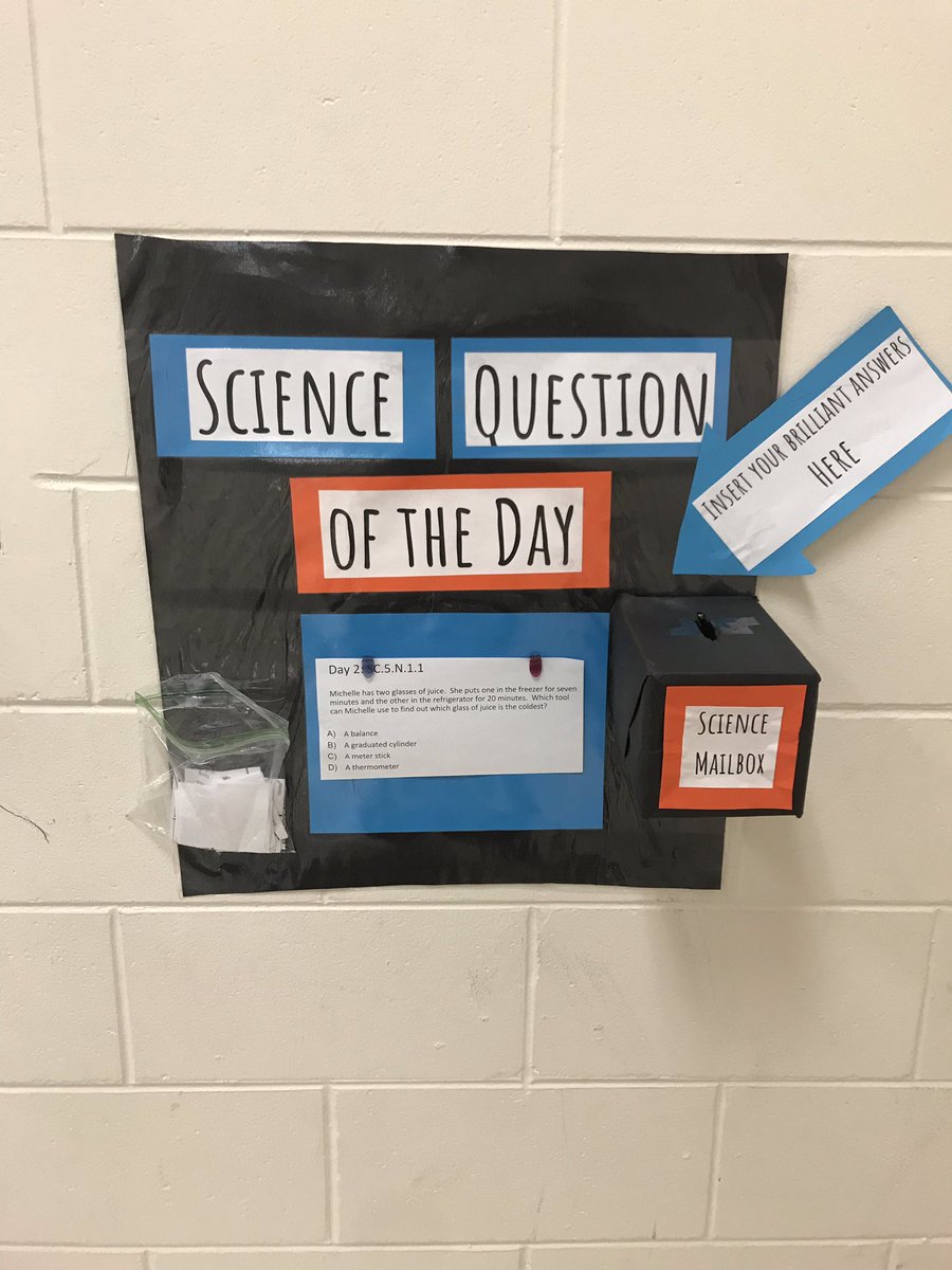 MsMahler_OCPS's tweet photo. Starting the year off right with Science Question of the Day for our fifth graders! @LockhartesO https://t.co/JJ2aLTvpgL