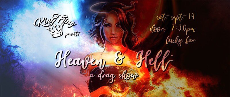 kingflingvic's tweet photo. We're thrilled to announce our first ever venture at @LuckyBar with a show that's sure to delight &amp; terrify you all at once, and with a HUGE lineup of fabulous #yyjdrag Kings, Queens, Things &amp; Monsters!!
Saturday September 14 7:30PM
Tickets available next Monday!
#yyj #yyjevents https://t.co/sd84vra27C