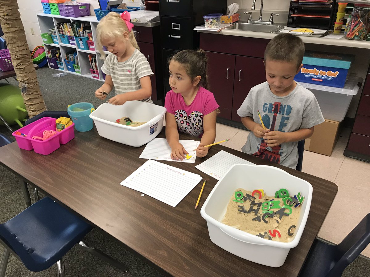 JcdHicks's tweet photo. Fun with sand and learning letters! https://t.co/cI4K19617V