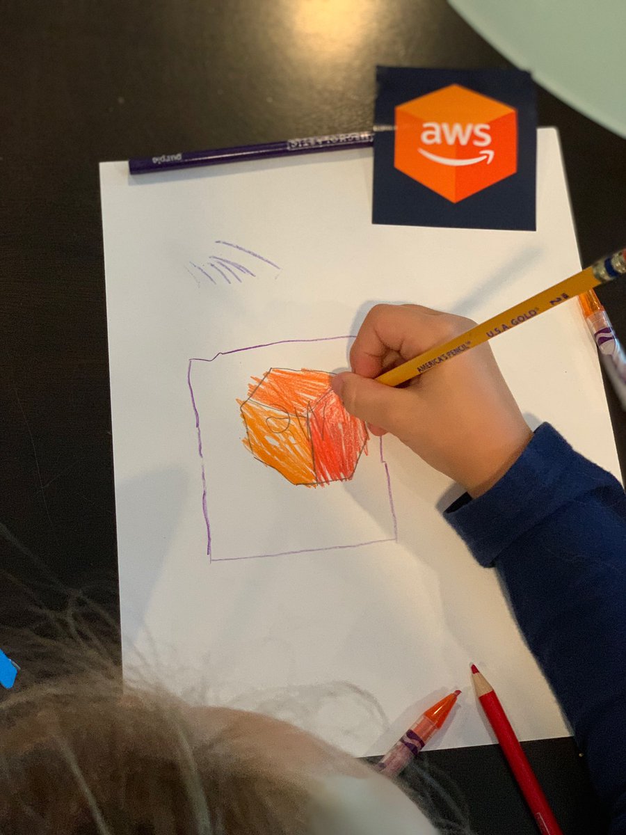 My 5 year old making a copy