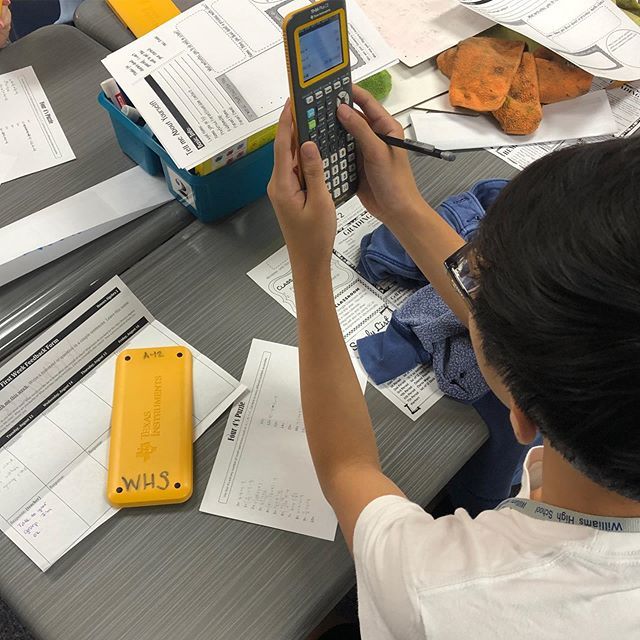 Vad00045's tweet image. Day 2: Algebra 2 students working together on the four 4s activity. They loved the struggle!  #iteachmathematics #iteachmath #algebrateacher #algebra2 #mtbos #teachersofinstagram #teachersfollowteachers #teach180