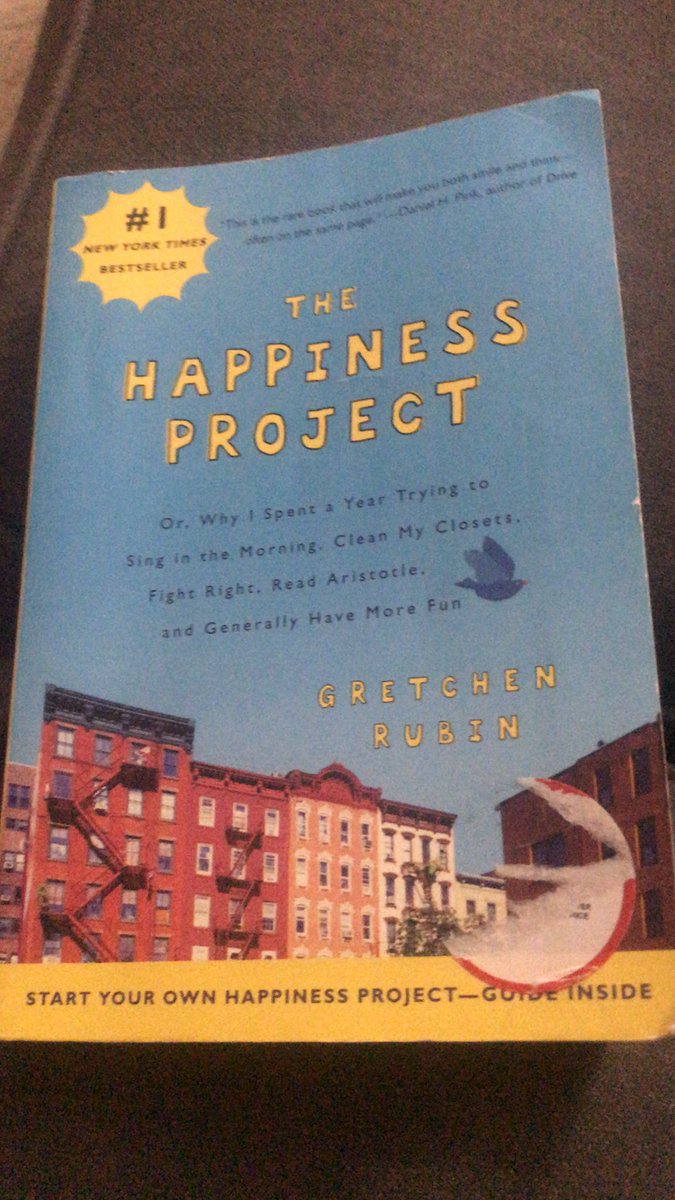 kchoove's tweet photo. Book #7 completed! I love how @gretchenrubin shows how we can make ourselves happier through small acts in our lives. As she states, “...I found out what I knew all along: I could change my life without changing my life.” https://t.co/A6zcvQW5T0