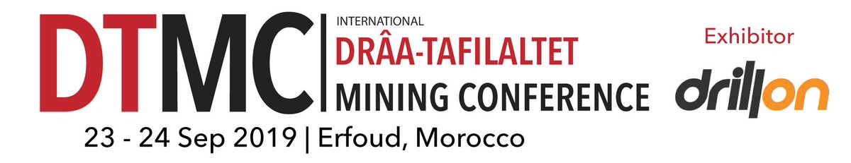 (Exhibitor alert) Proud to welcome Drillon to DTMC Conference &amp; Expo happening in Erfoud in Sep. Drillon is a #drilling company with active projects in #Morocco such as #Khemisset. Find out more at dtmconference.com #engineering