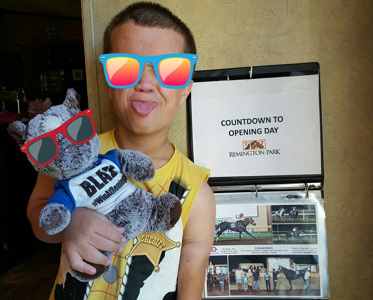 #wheresthewoodytshirt counting down 10 days 2 <a href="/RemingtonPark/">Remington Park</a> opening night <a href="/therpblaze/">TheRPBlaze</a> <a href="/thedaleday/">Dale Day</a> <a href="/Kellyohararp/">Kelly O'Hara</a> <a href="/jmac9571/">James McCool III</a> <a href="/majormeltdown/">Vaughn Kerkhoff</a> <a href="/ILoveFastHorses/">Danny  Caldwell</a> <a href="/missfasthorses/">Allison Caldwell</a> <a href="/JockeyRamonVazq/">RAMON VAZQUEZ</a> <a href="/albirzer/">Alex Birzer</a> @eramia <a href="/Nettiemilly/">Jeanette Milligan</a> <a href="/Flurry_Racing/">Flurry Racing Stables</a> <a href="/chriskotulak/">Chris Kotulak</a> <a href="/TechnologyBOOM/">Yenni Vance</a>
