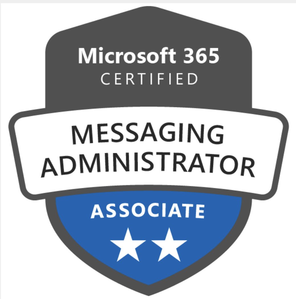 daleritf's tweet photo. Advanced my skills in cloud messaging infrastructure administration. Very pleased to become certified.
Kudos to #pluralsight, #practical365 and @PaulCunningham https://t.co/kL1G4DH0PB