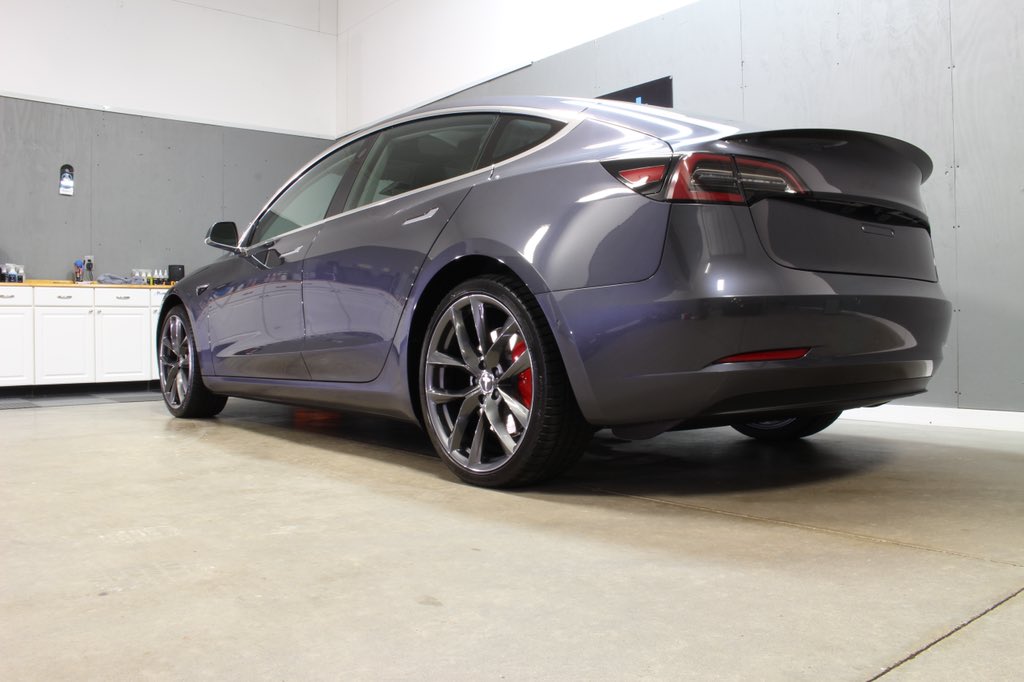 swirlfreedetail's tweet photo. This #Tesla #Model3performance received a multi step correction followed with a full front #xpel wrap and all protected with #Modesta #BC05 https://t.co/j8xLzQnqg1