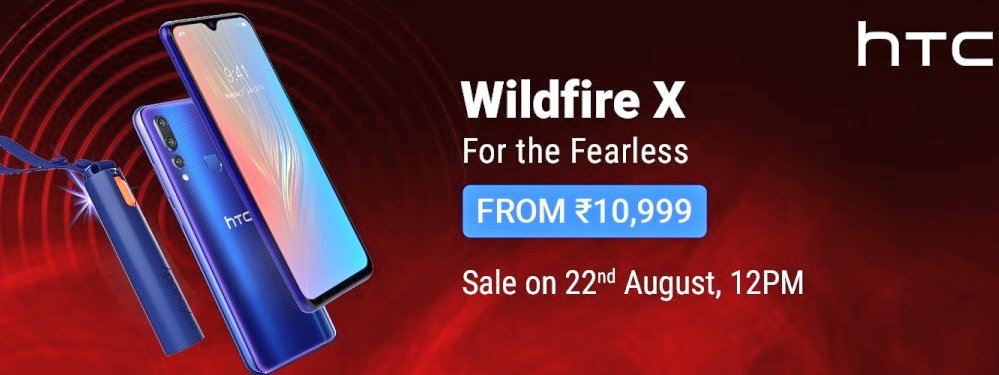GadgetsFlix's tweet photo. HTC Wildfire X launched in India price starts from ₹10,999 (₹9,999 limited period offer) | Sale starts from August 22nd on #flipkart
Know more :- https://t.co/04EQ6TReSj
#HTC #htcwildfirex #wildfirex #htcindia https://t.co/qNUAluNNVd