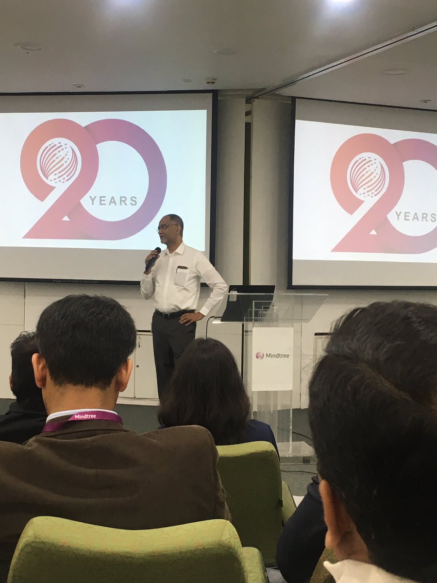 philipanish2000's tweet photo. Partner’s Day : Mindtree 20 years anniversary, opening address by Ramesh Gopalakrishnan.

Thanks to all our partners who helped us in grow to a billion dollar organisation in 20 years.
#mindtree #mindtree20 https://t.co/aihaXLPEZU