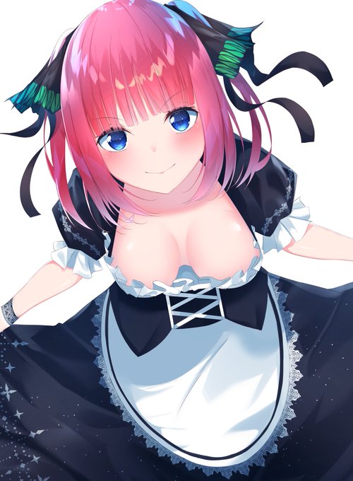 呉亮宏 🌸イ🦋ラ🎧ス🍀ト⭐さんがTwitterに投稿した中野二乃(五等分の花嫁)のイラスト。