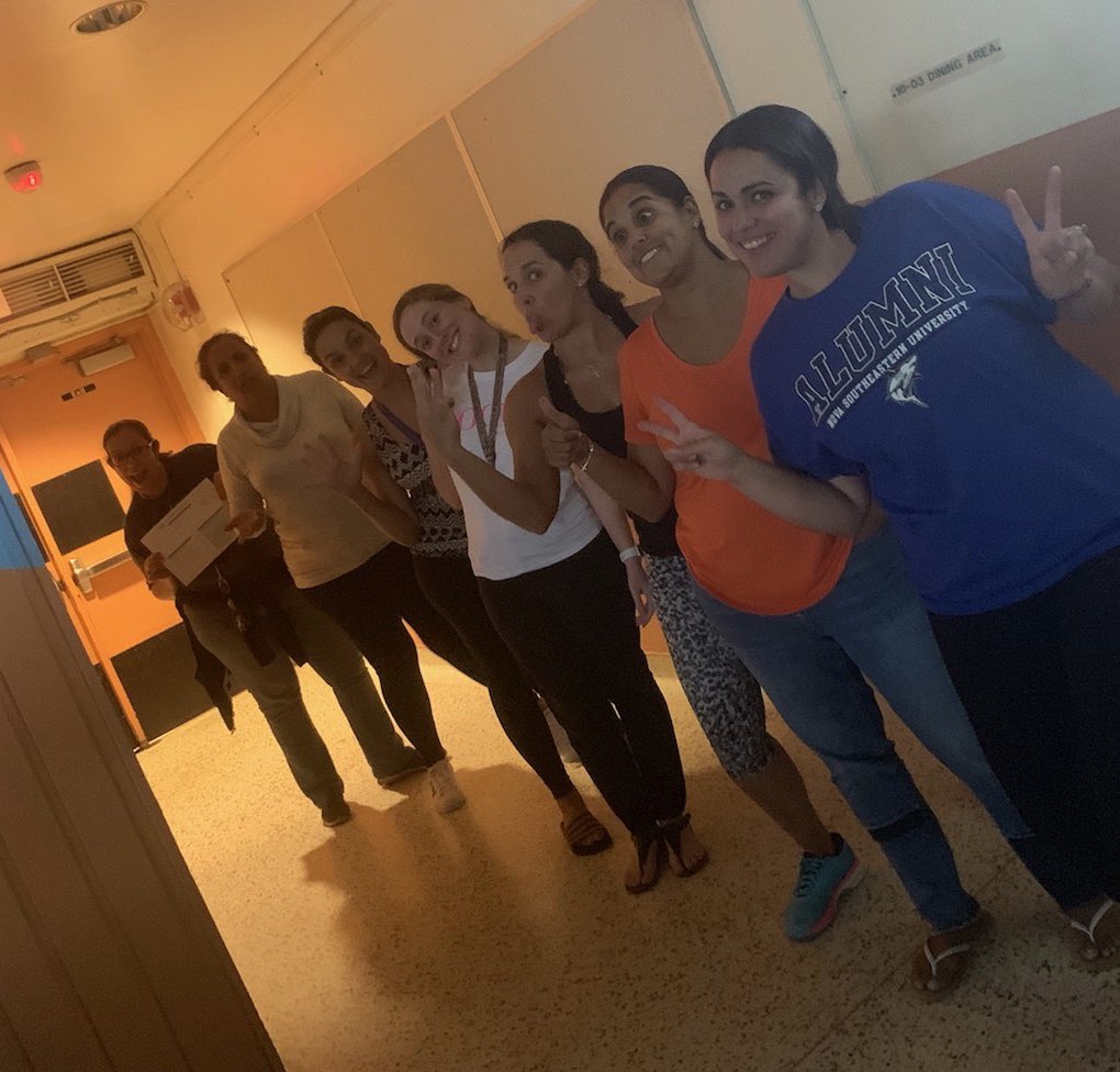 jeanniev02's tweet photo. Silly, tired, stressed but always ready to #collaborate &amp; #RevUp our school family #OrganizedChaos #OpeningOfSchoolsShenanigans #AcceleratingExcellence @CoralParkElemS @AileenVega123 @cpe_prek https://t.co/HceY1Za9Mk