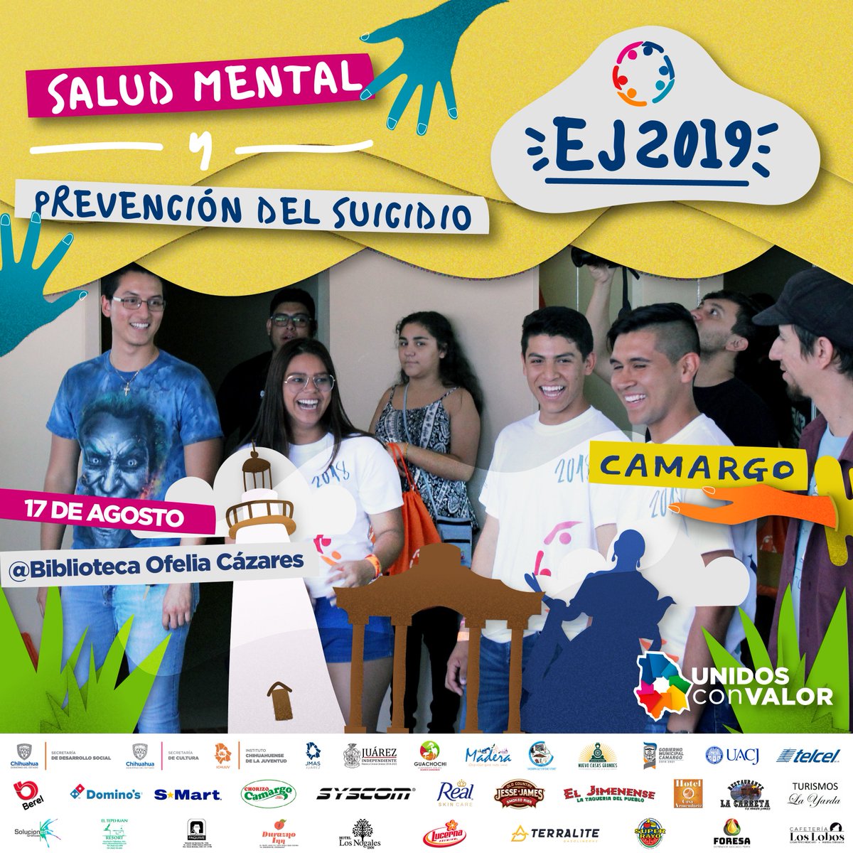 JuventudChih's tweet photo. Como jóvenes tenemos derecho a la salud, por eso en el #EJ19 este año nos enfocamos en la salud mental y la prevención del suicidio. 
No te pierdas la oportunidad de convivir con los jóvenes del estado ¡Nos vemos este 17 de Agosto! https://t.co/T7rnPZkz9M