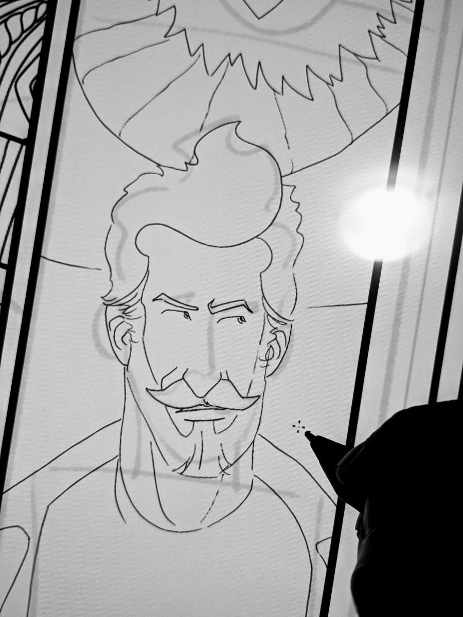 _jsnsmith's tweet photo. Man I've missed drawing this dude! ✍️✍️✍️ #makecomics
#VagrantQueen #vaultcomics #syfychannel #syfyseries #adriyanrae #timrozon #alexmcgregor #pauldutoit https://t.co/S8gzuXRJs6