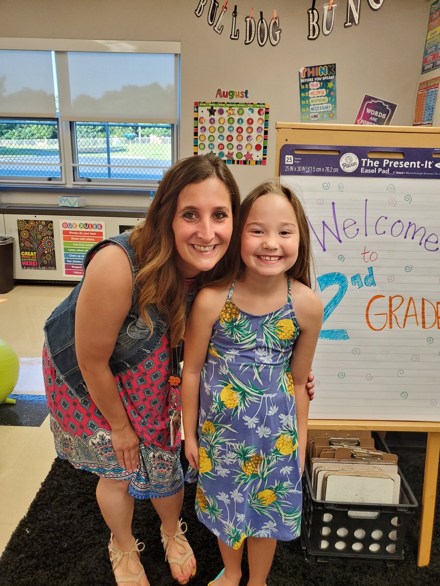 Addison can't wait until Thursday to start 2nd grade!!! #secondgrade #growinguptoofast