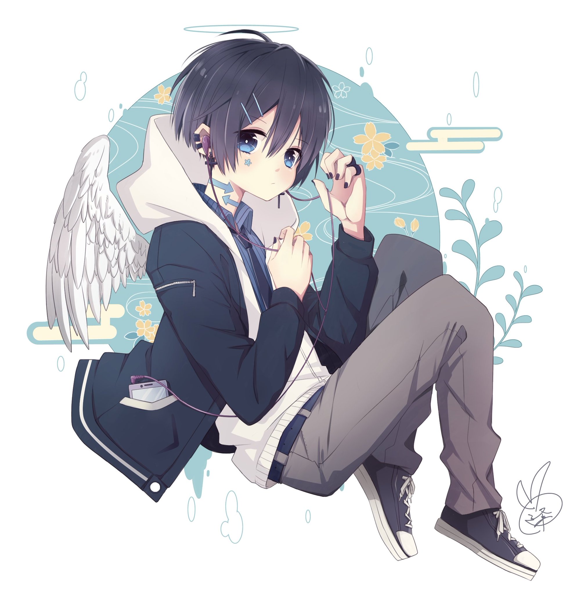 Twitter 上的 逢坂レイ イラスト集発売中 片翼の男の子 T Co Bwubhlvks3 Twitter