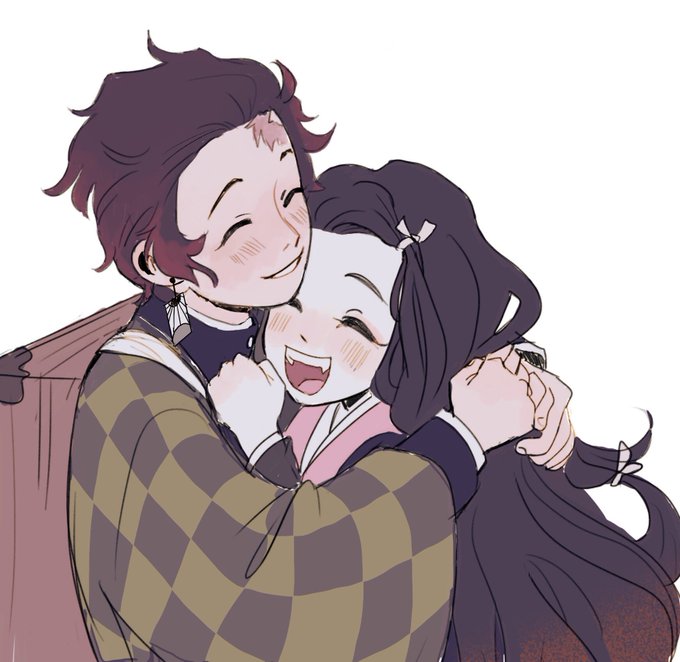 debbie 🐣 Anime Night Mart A86さんがTwitterに投稿した竈門禰豆子(鬼滅の刃)のイラスト。