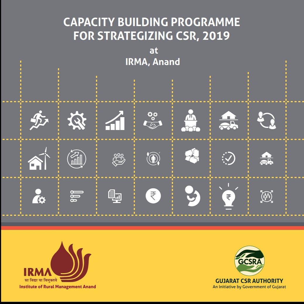 Our Mentor, Mr A M Tiwari, IAS (Retd.) will be a guest speaker at the training program on Capacity Building Program for Strategizing CSR at IRMA on 29 August.