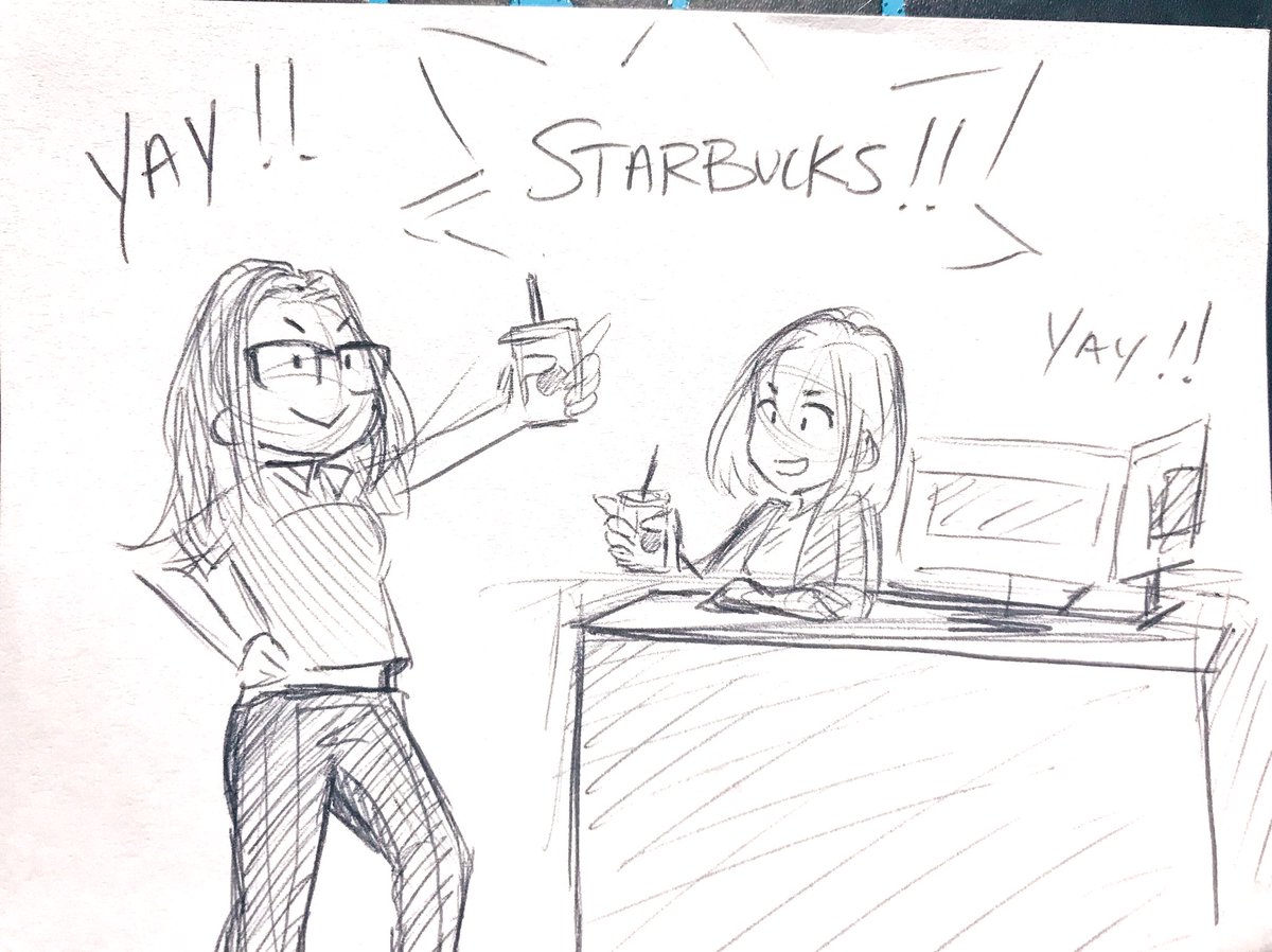 Mikaa_213's tweet photo. I doodled a real event that happened in my friend’s office at work today.
If you walked in you would’ve thought we were weirdos.
#officeworkouts #doodles https://t.co/GvkyleQOLz