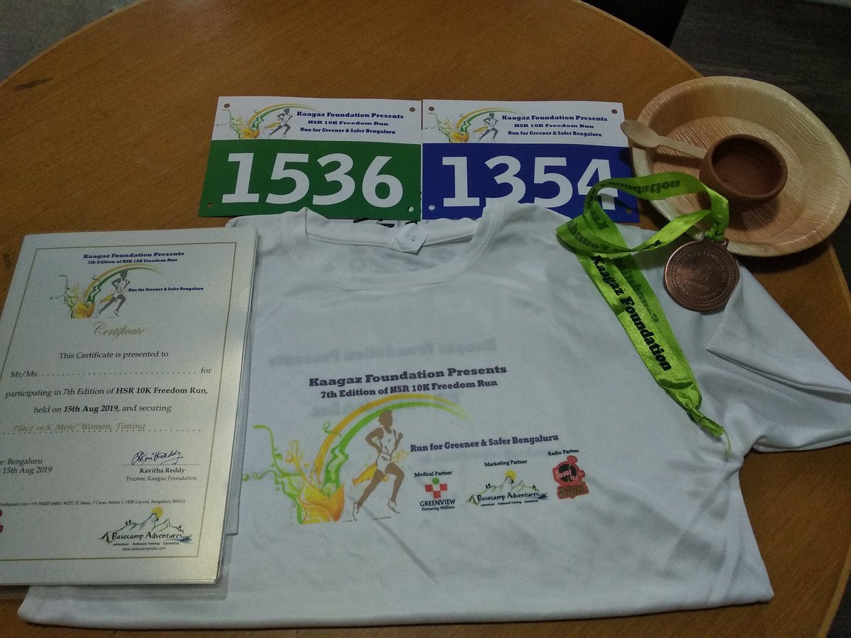 KaagazIndia's tweet photo. All set for the 7th Edition of #HSR10KFreedomRun !

Over 750+ Runners
Eco-Friendly Event
Run for #GreenerAndSaferBengaluru
 #IndependenceDay 

Runners from across Bengaluru, 7 Runners from @hsrlayoutps &amp; @hsrltrafficps , 10 Visually Challenged Runners from @SamarthanamTFTD https://t.co/z8q3VG8Zrb